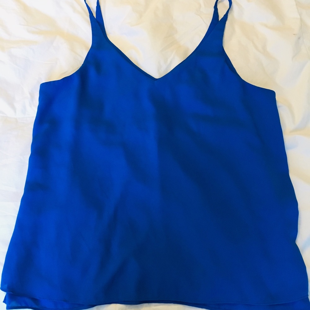 Topshop Royal Blue flowy tank